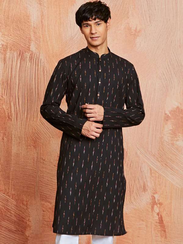 ikkat kurta designs