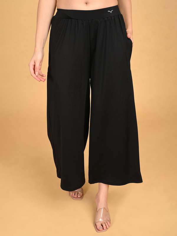 Buy Black Palazzos Online at Best Price on Myntra