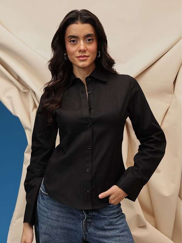 Discount black party wear shirt Outlet