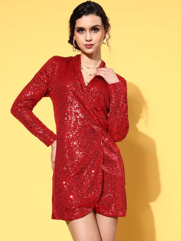 Red Sequin Dresses for Women