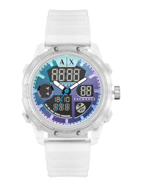 Analog watch outlet with stopwatch