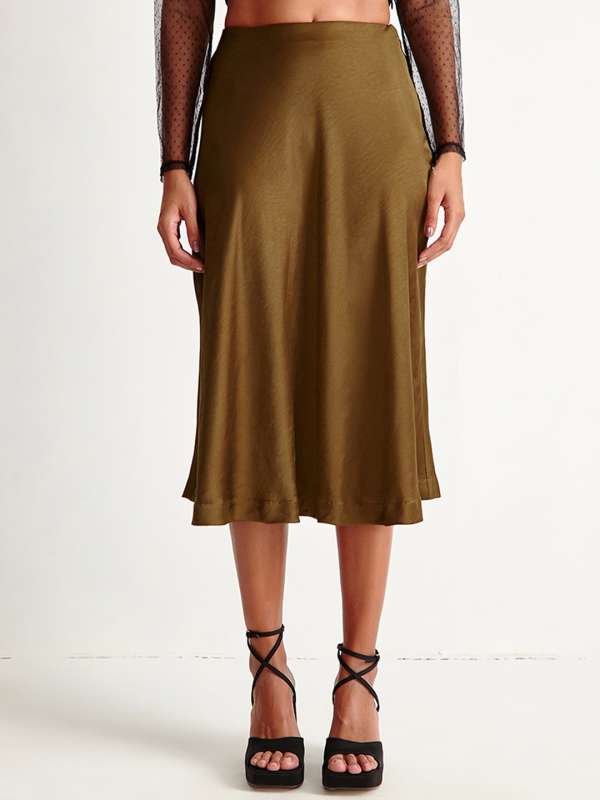 Flared skirts online myntra sales