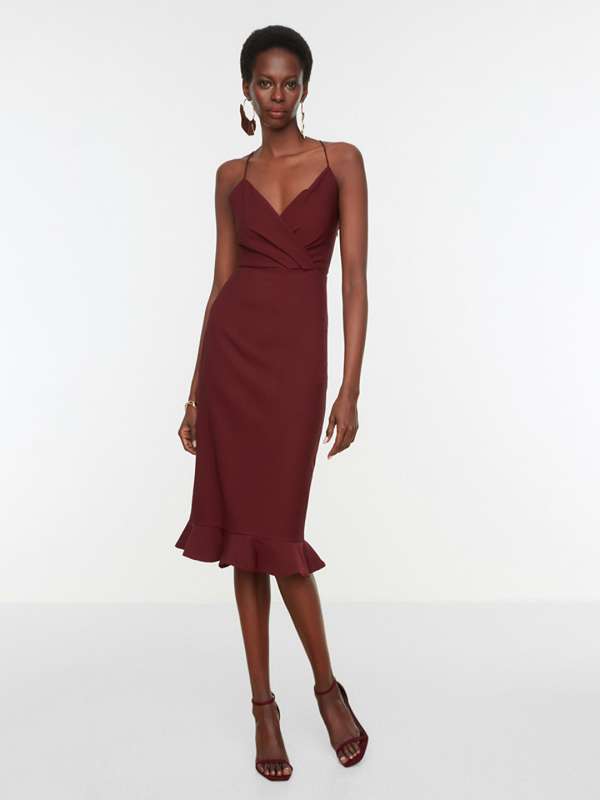 Long strap dress outlet
