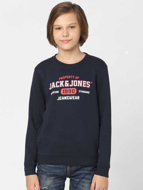 Jack Jones Blue Sweatshirts Buy Jack Jones Blue Sweatshirts online in India