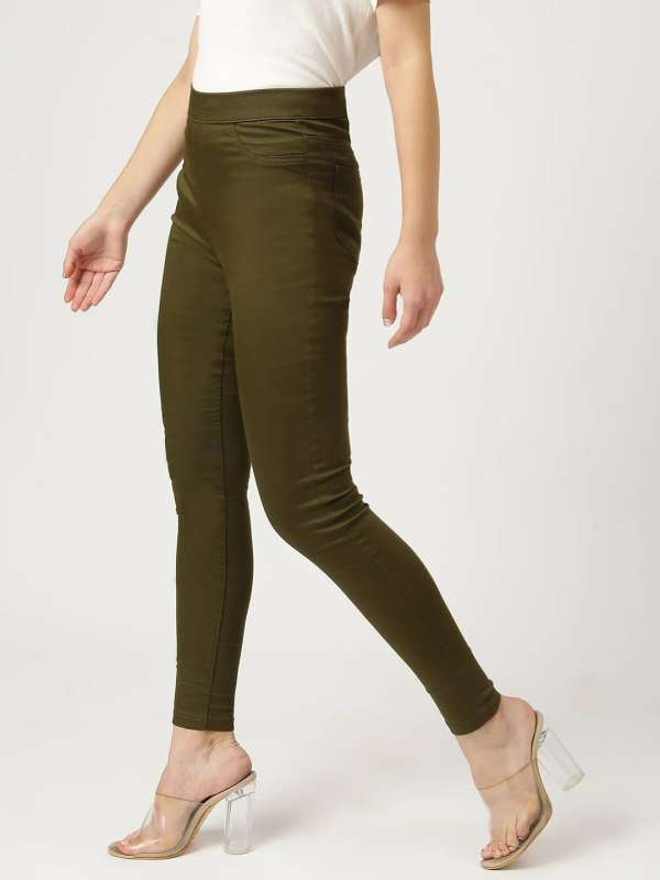 Buy Women Skinny Fit Cotton Treggings Online at Best Prices in India -  JioMart.