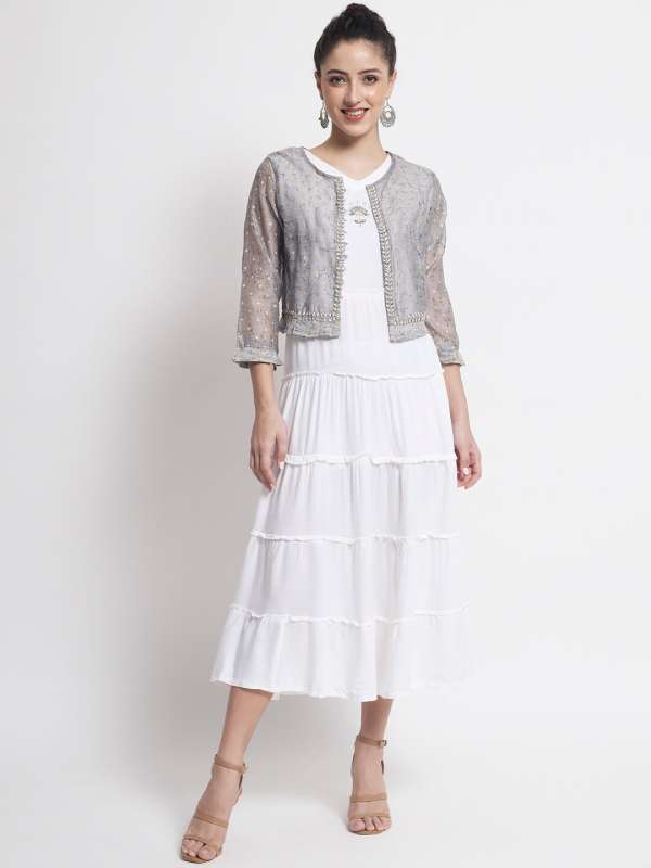 White dress hotsell with shrug