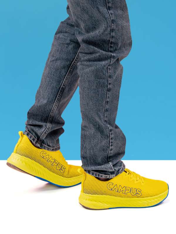 Mens yellow slip on shoes hotsell