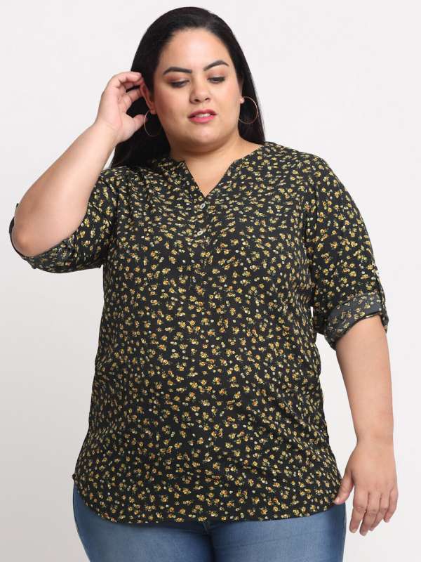 Pluss Tops Women Yellow Top Buy Pluss Tops Women Yellow Top