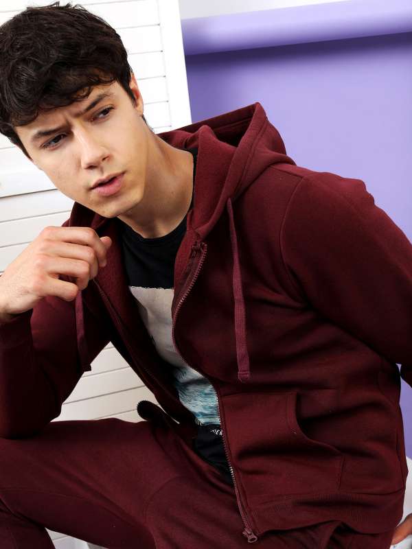 Adidas originals outline hoodie hotsell in maroon