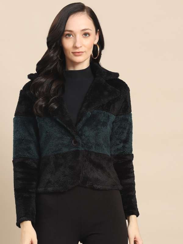 Faux Fur Coat - Buy Trendy Faux Fur Coat Online in India