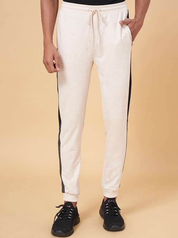 Off white stripe joggers outlet