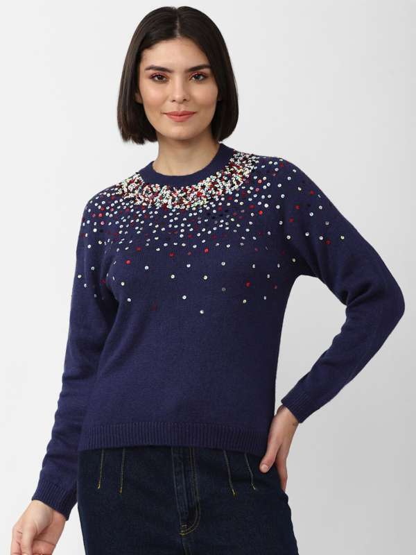 Buy Forever 21 Blue Sweaters Myntra