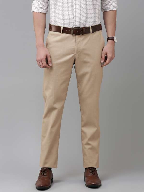 Buy The PS Mens Formal Regular Fit Cotton Blend Black Dark Grey Combo  Trouser Pack of 2 28 at Amazonin