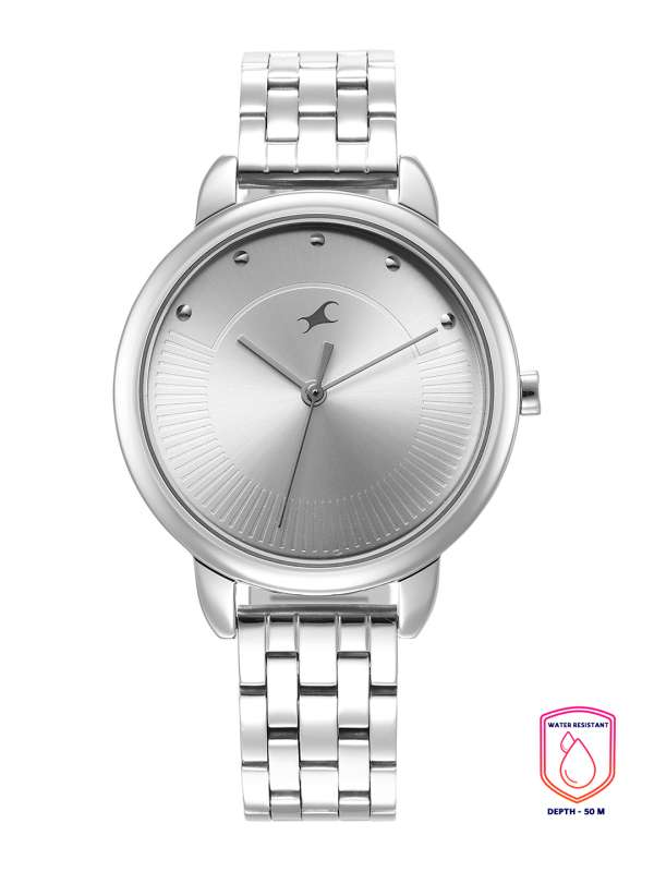 Fastrack silver watches sales
