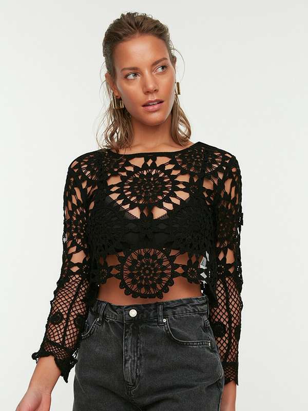 myntra crop top