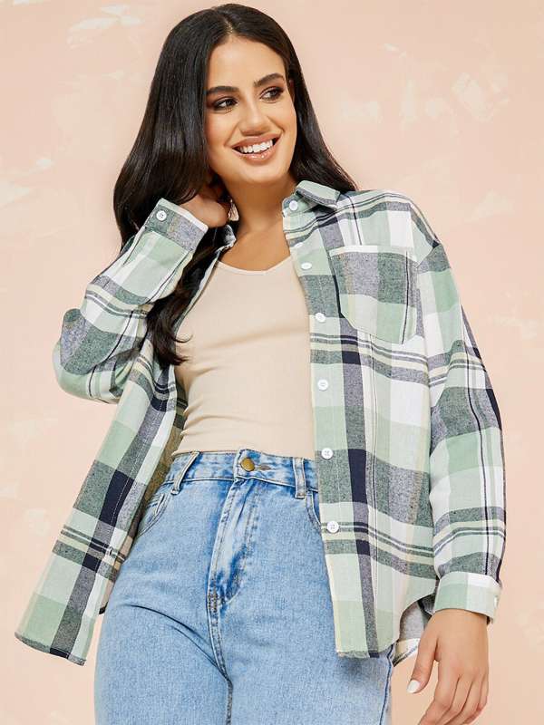 Check Shirts for Women - Buy Ladies Check Shirts Online - Myntra