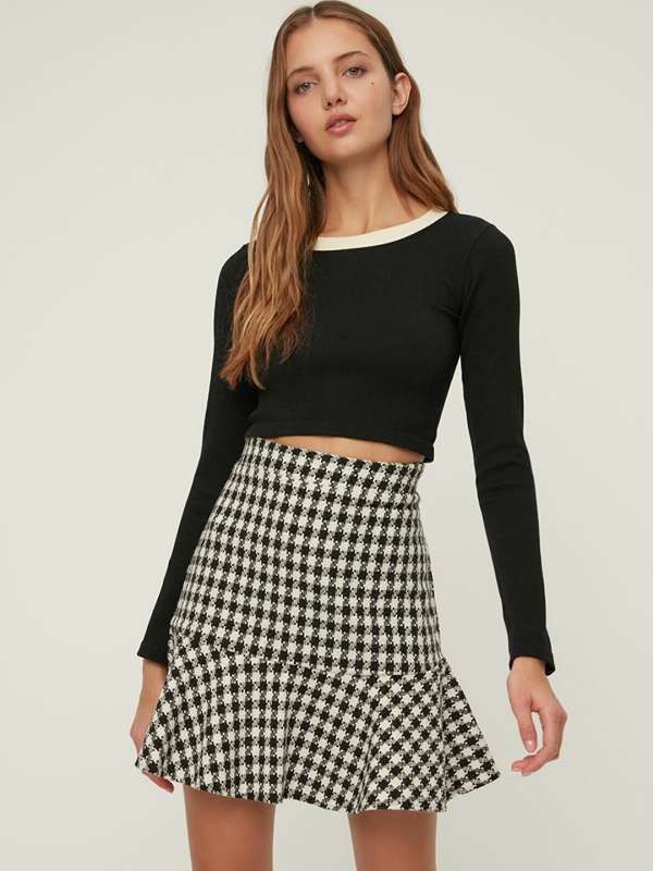 Women Mini Skirts Buy Mini Skirt for Women Online Myntra