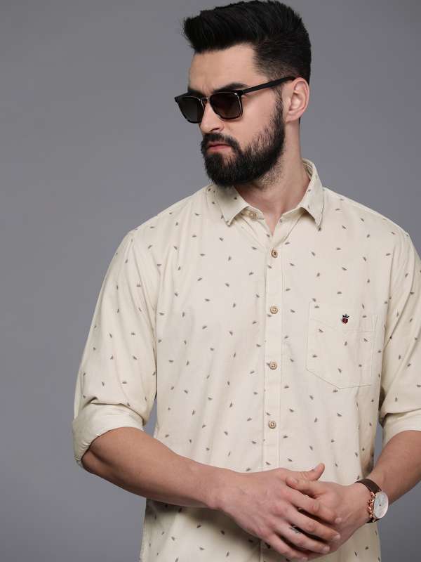 LOUIS PHILIPPE Men Printed Casual White Shirt - Buy LOUIS PHILIPPE Men  Printed Casual White Shirt Online at Best Prices in India