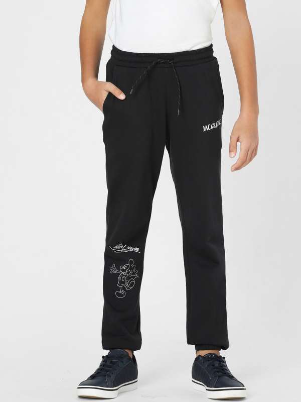 Jack Jones Black Solid Track Pants Buy Jack Jones Black Solid Track Pants online in India