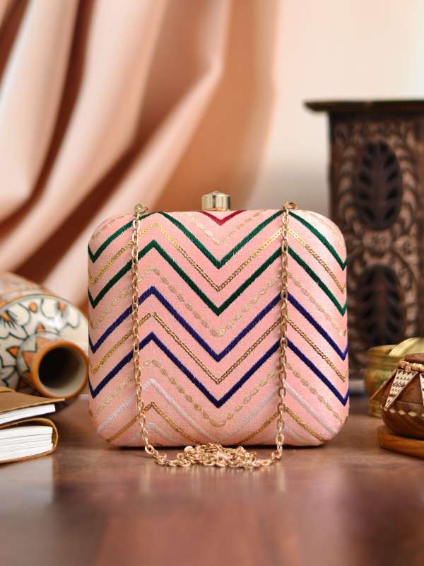 Peach clutch bag hotsell
