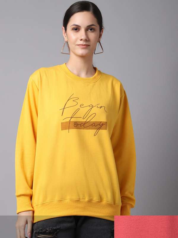 Octave 20yellow 20sweatshirts Buy Octave 20yellow 20sweatshirts online in India