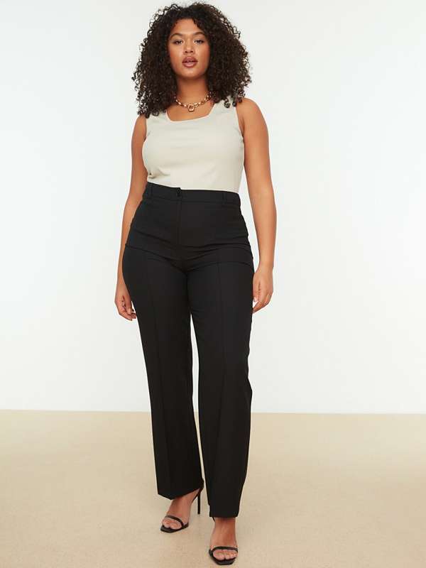 Lorcan Pants - High Waisted Tailored Pants in White | Showpo