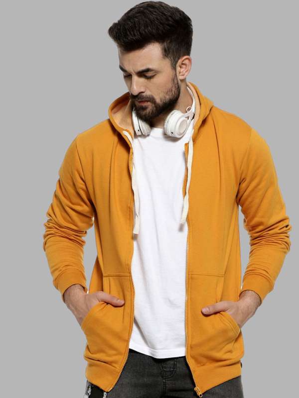 Mustard yellow hoodie mens online
