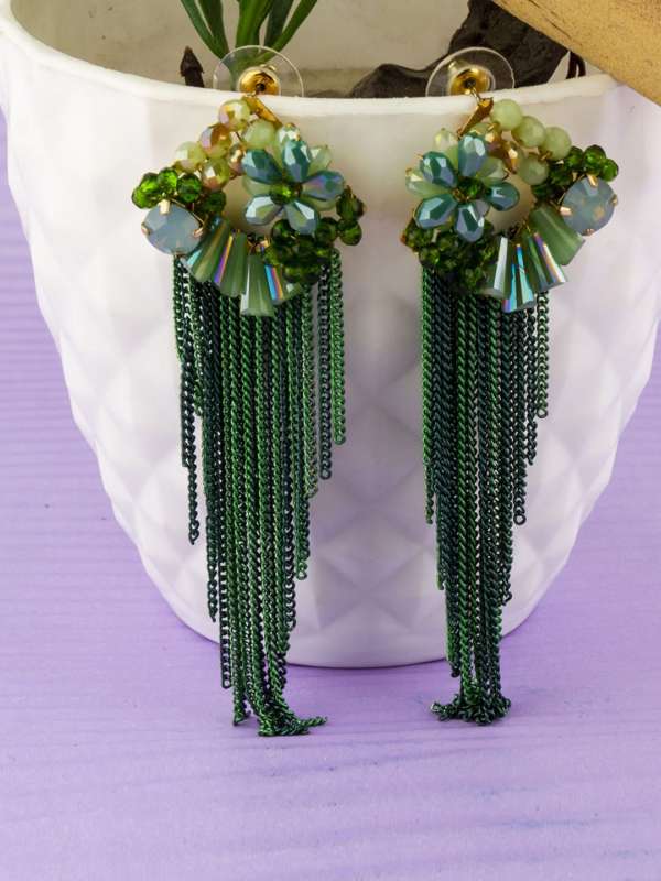 Green Earrings Buy Green Earrings Online in India