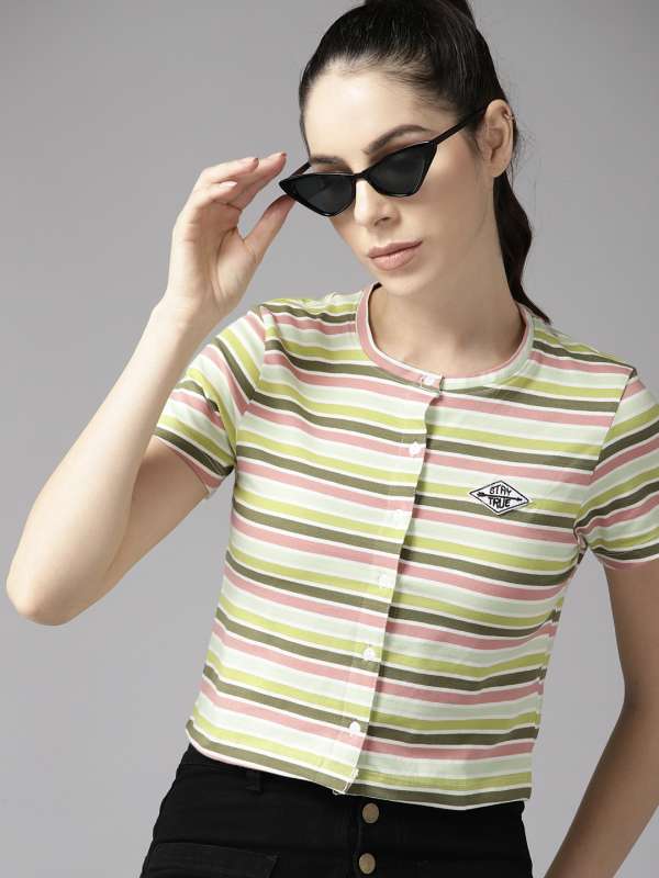 Neck shop band top
