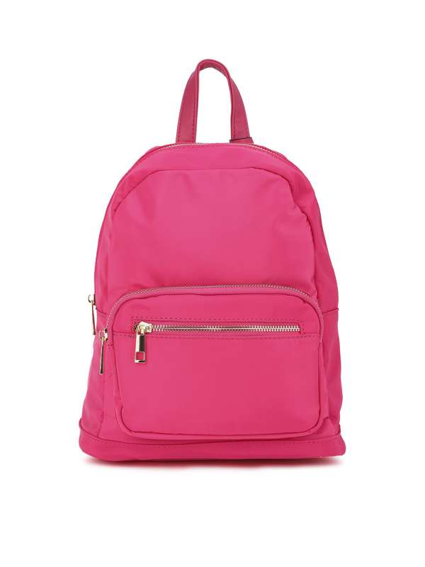 Plain pink backpack hot sale
