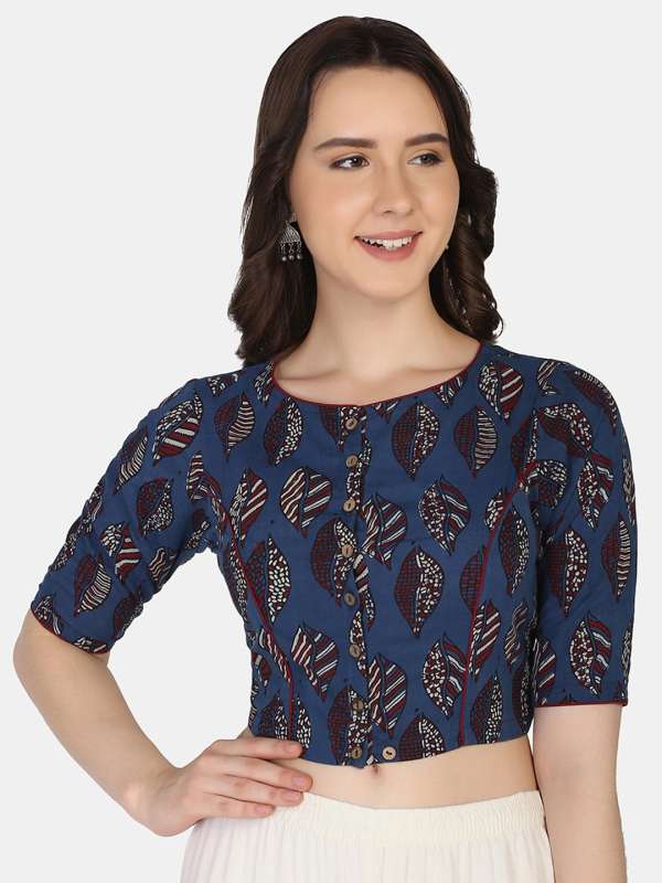 Buy Blue Blouses for Women by Molcha Online