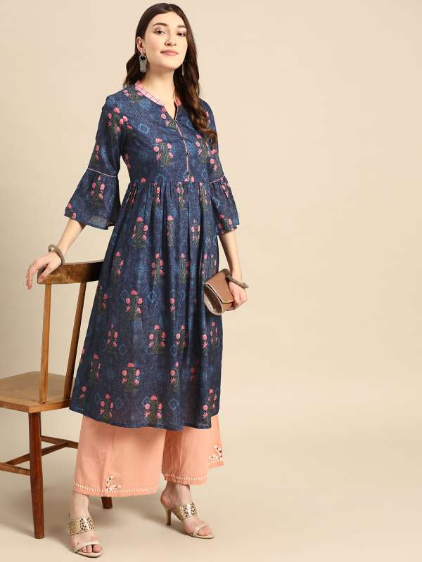 Sangria blue anarkali shop