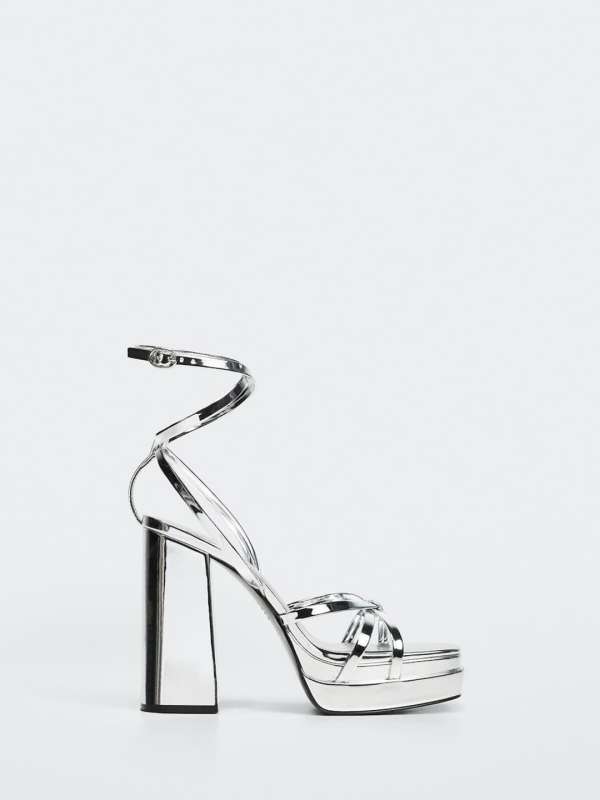 Mango silver shoes clearance