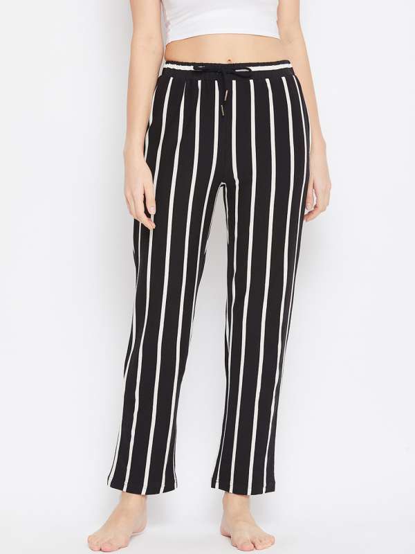 Striped cotton pyjamas top