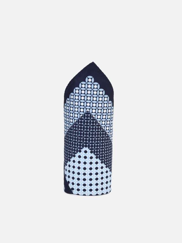 Peter England Navy Blue Tie and Pocket Square: Buy Peter England Navy Blue  Tie and Pocket Square Online at Best Price in India