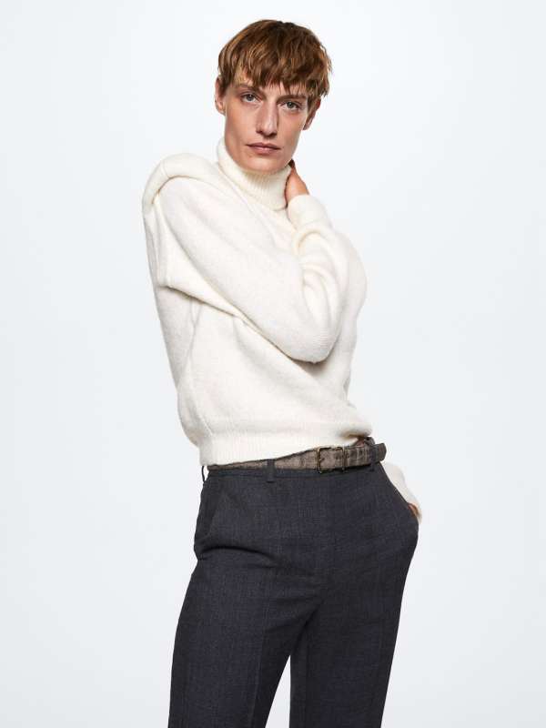 Mango 2025 white turtleneck