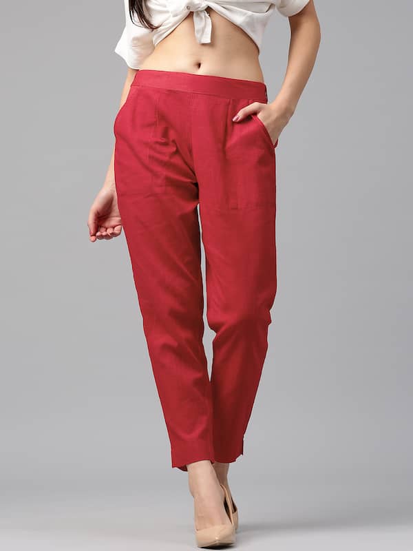 Frankie Morello Red Trousers. 51 Women Work Outfit With Jeans on Stylevore-as247.edu.vn