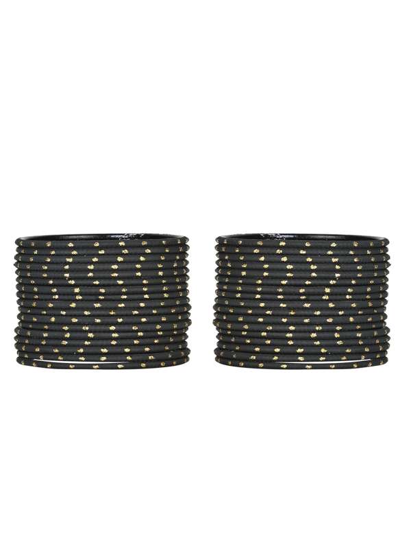 Black metal bangles online cheap shopping