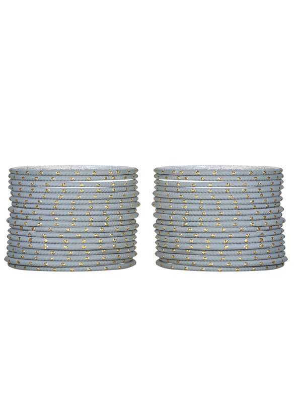 Grey metal best sale bangles