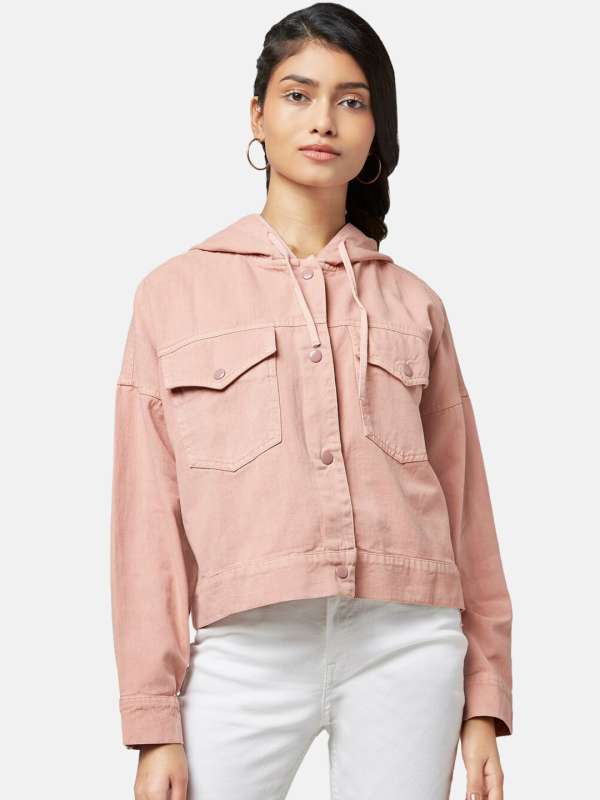 Bdg pink hot sale denim jacket