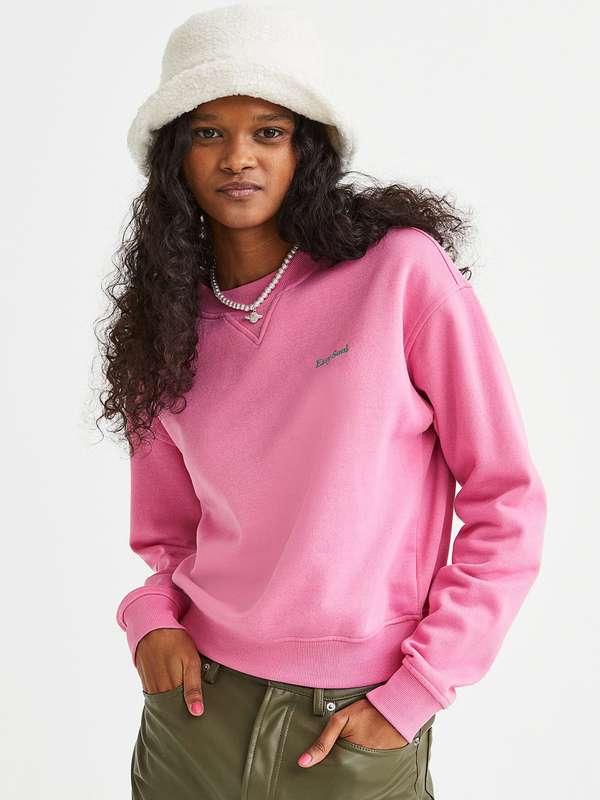 Pink Women Sweatshirts - Buy Pink Women 