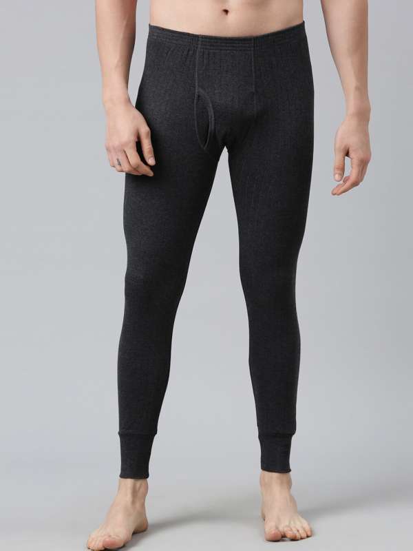 Buy Jockey Women Black Solid Tailored Fit Thermal Leggings - Thermal  Bottoms for Women 14918590
