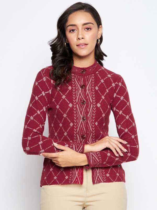 Duke Maroon Wool Blend Sweater Buy Duke Maroon Wool Blend