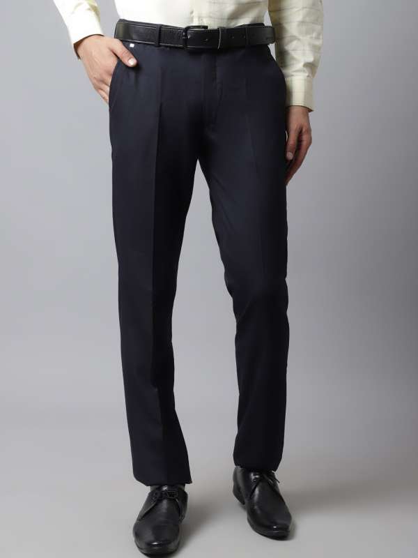 Buy Black Pleated Cropped Formal Pants Online  FableStreet