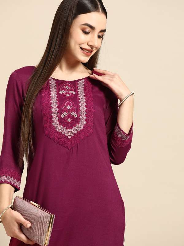Violet Kurtis Kurtas Buy Violet Kurtis Kurtas online in India