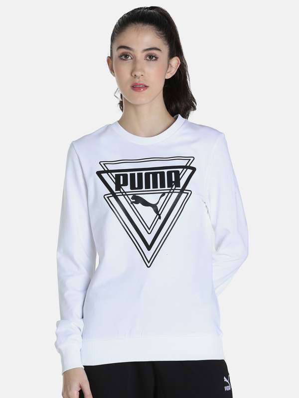 Puma white sweater store