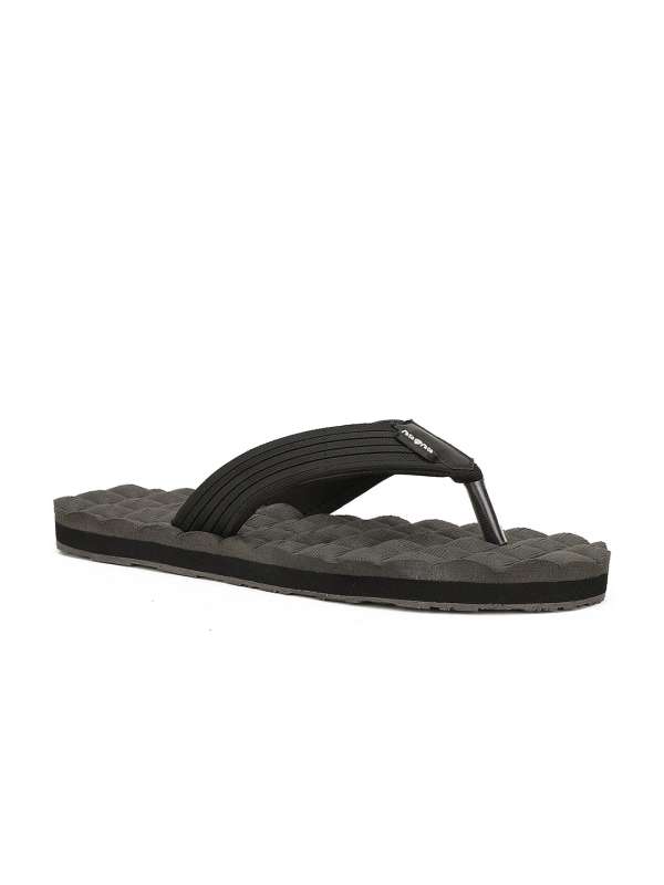 Black and hotsell tan flip flops