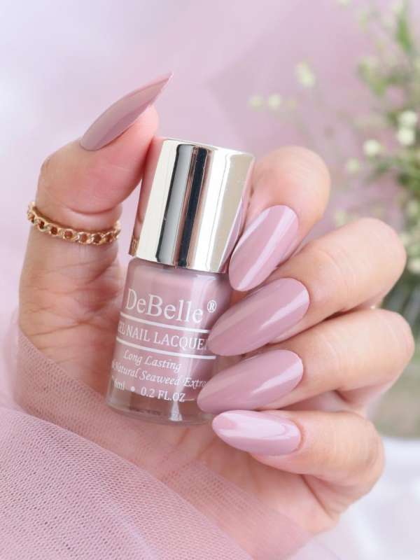 Gel Nail Lacquer - Poise Nicole  Shimmer Dark Mauve Nail Polish – DeBelle  Cosmetix Online Store