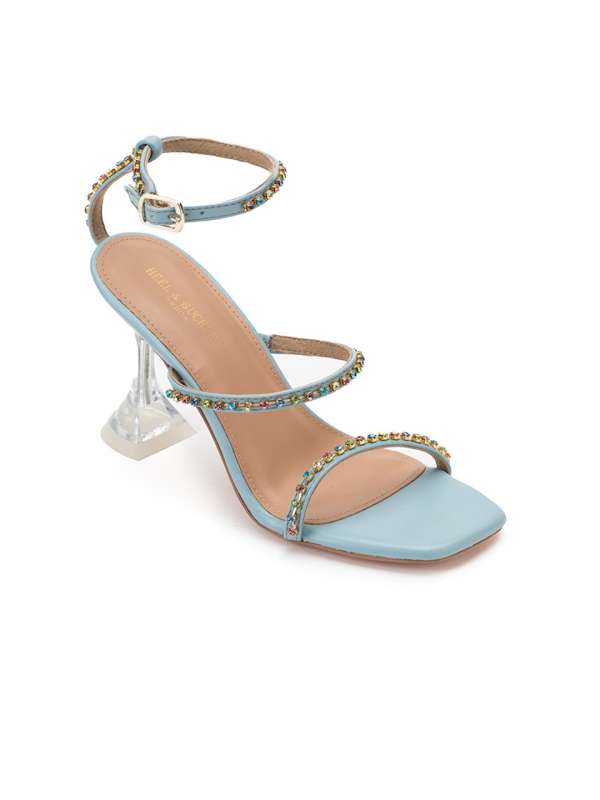 Turquoise sandals heels store