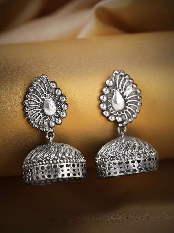 Original deals silver jhumkas